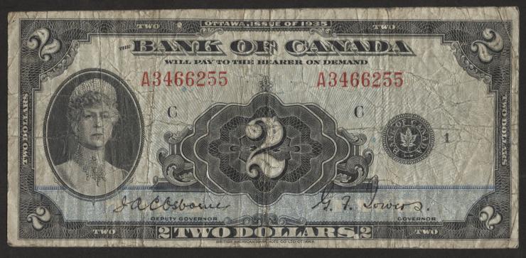 Canada P.040 2 Dollars 1935 (4) 