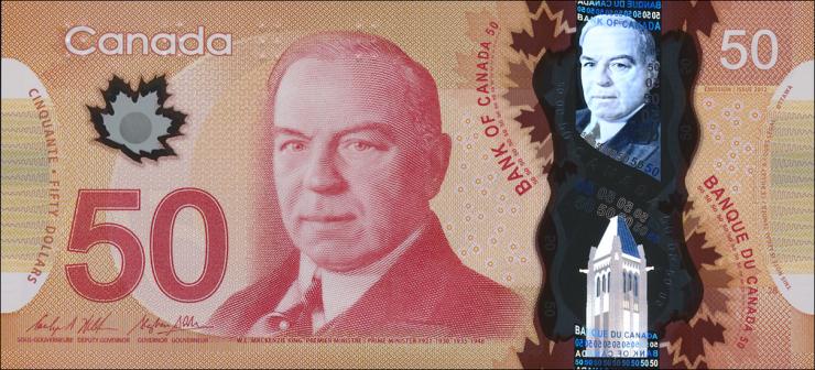 Canada P.109b 50 Dollars 2012 (2015) Polymer (1) 