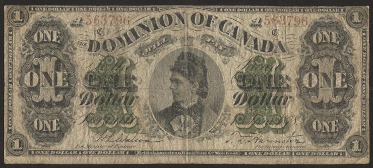 Canada P.018b 1 Dollar 1878 (4) 