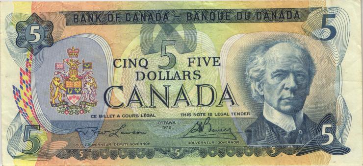 Canada P.092a 5 Dollars 1979 (3) 