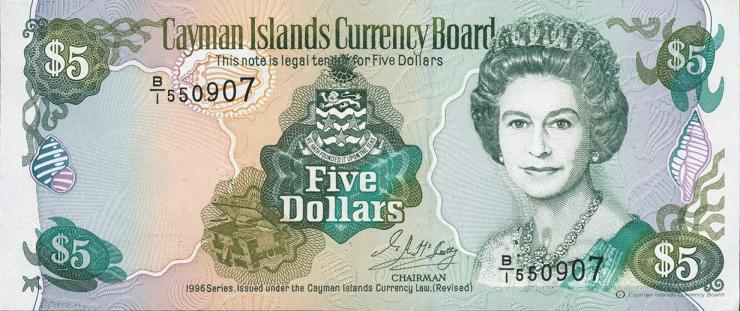 Cayman-Inseln P.17 5 Dollars 1996 (1) 