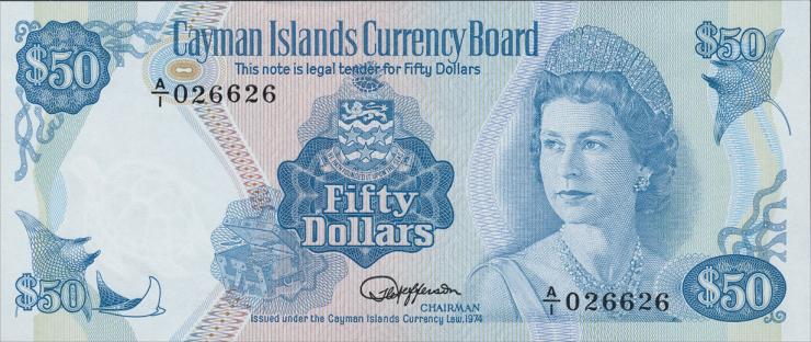 Cayman-Inseln P.10 50 Dollars .1974 (1981) (1) 