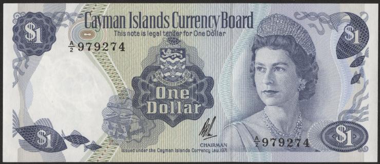 Cayman-Inseln P.01b 1 Dollar 1971 (1972) (1) 