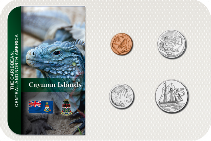 Kursmünzensatz Cayman-Inseln 