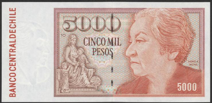 Chile P.155e 5000 Pesos 2003  (1) 