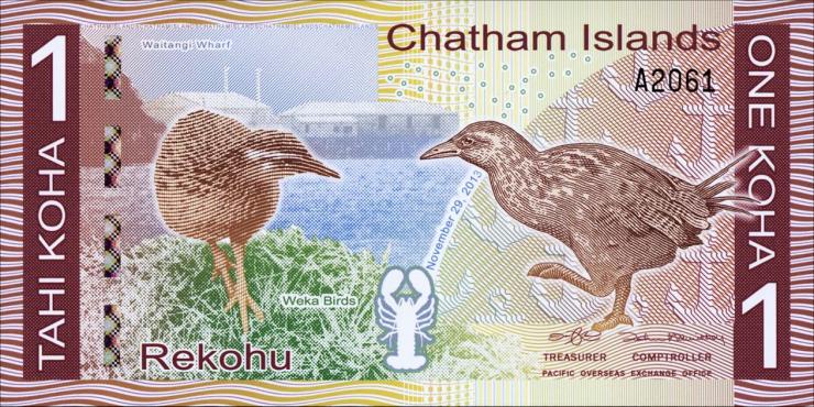 Chatham Islands/ Neuseeland 1 Tahi Koha (2014) Privatausgabe (1) 