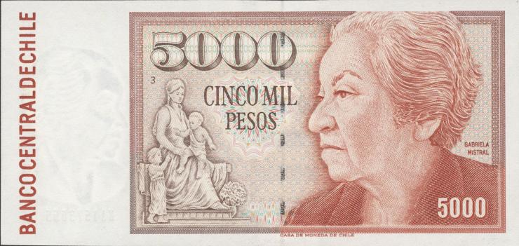 Chile P.155e 5000 Pesos 2001 (1) 