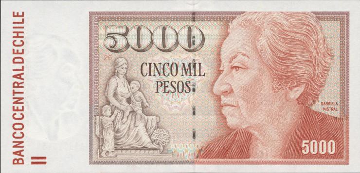 Chile P.155g 5000 Pesos 2008  (1) 