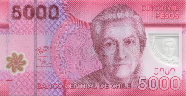 Chile P.Neu 5000 Pesos 2021 Polymer (1) 
