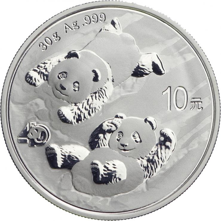 China 10 Yuan 2022 Silber-Panda 