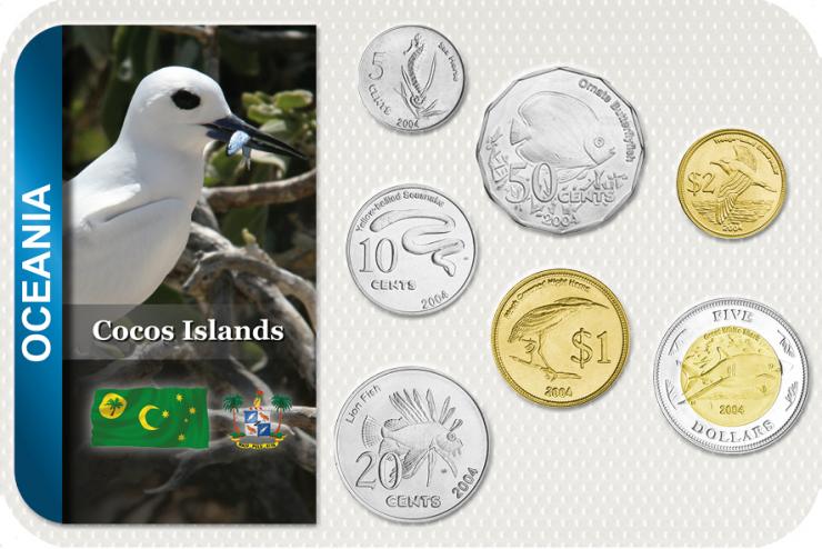 Kursmünzensatz Cocos Islands 