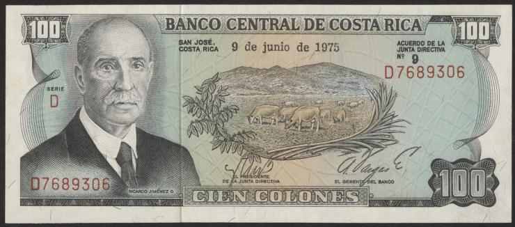 Costa Rica P.240 100 Colones 1974 (1) 