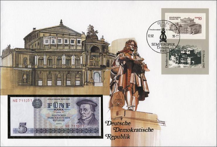 D-028 • DDR Semperoper (Banknotenbrief) 
