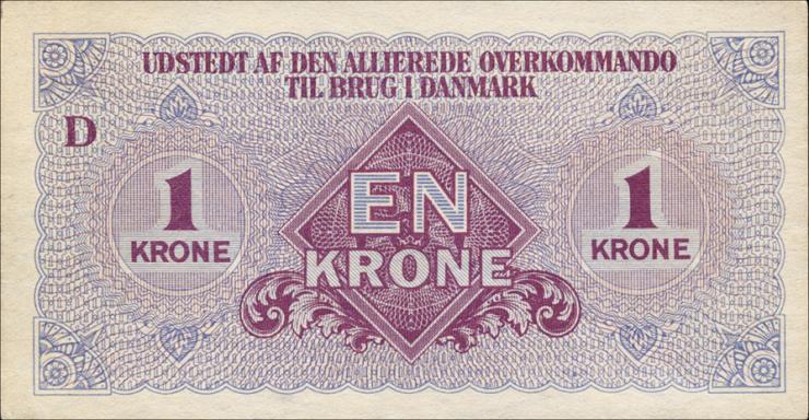 Dänemark / Denmark P.M02 1 Krone (1945) All. Oberkommando (1/1-) 