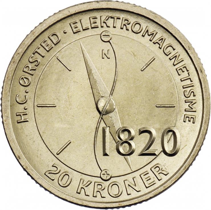 Dänemark 20 Kroner 2013 H.C. Örsted 