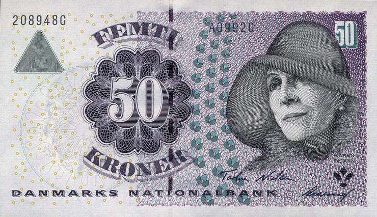Dänemark / Denmark P.55a 50 Kronen 1999 (1) 
