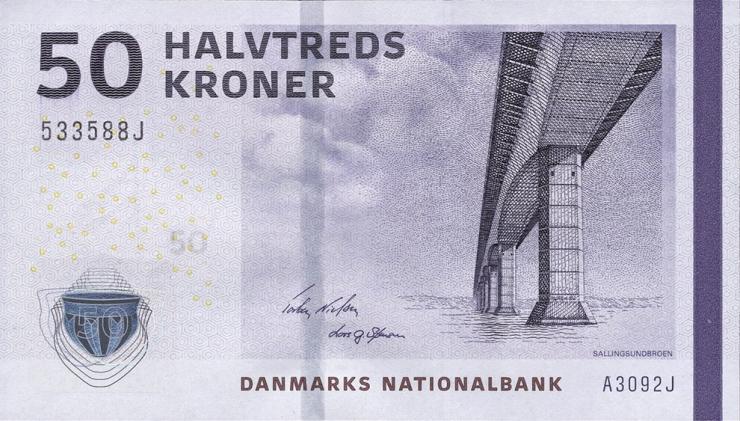 Dänemark / Denmark P.65c 50 Kronen 2009 (1) U.3 