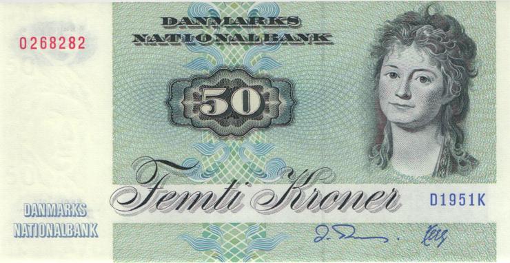 Dänemark / Denmark P.50l 50 Kroner 1995 (1) 