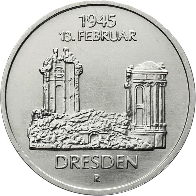 DDR 5 Mark 1985 Frauenkirche Dresden 