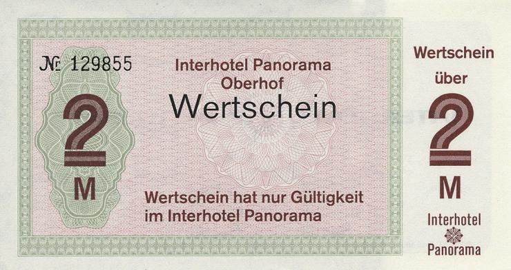 DDR Interhotel Panorama Oberhof 2 Mark (1-) 