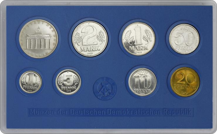 DDR Kursmünzensatz 1979 stgl 