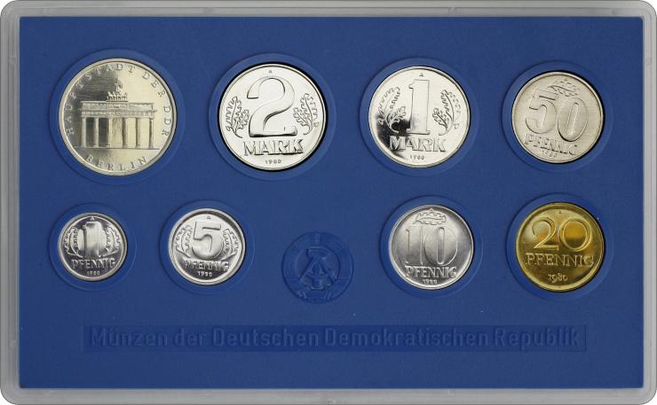 DDR Kursmünzensatz 1980 stgl 