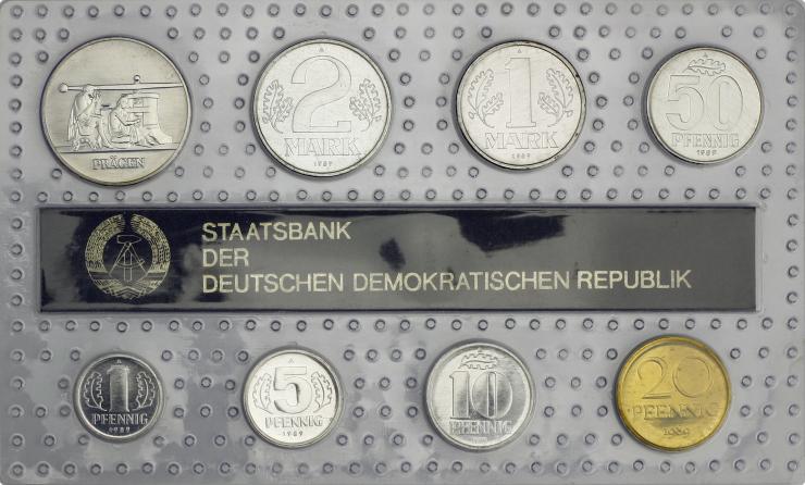 DDR Kursmünzensatz 1990 stgl "Minisatz" 