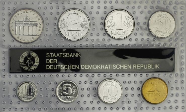 DDR Kursmünzensatz 1989 stgl 