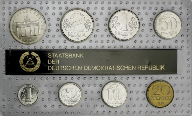DDR Kursmünzensatz 1990 stgl 