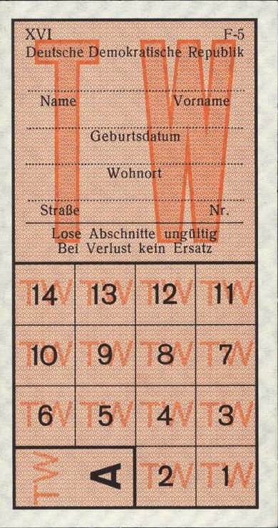 DDR Lebensmittelkarten für den Kriegsfall (1) 