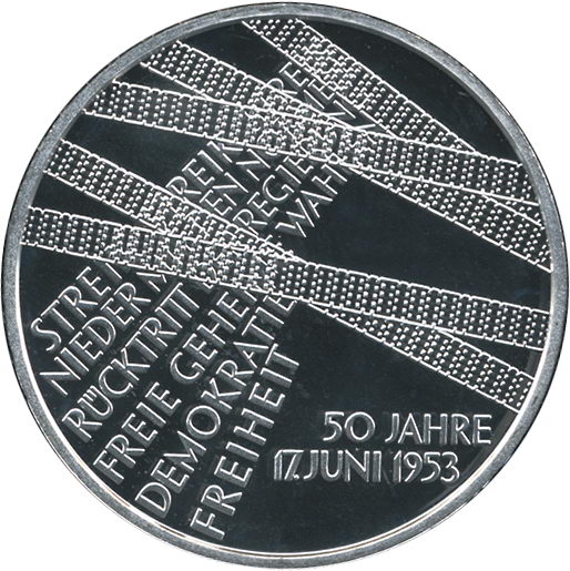 Deutschland 10 Euro 2003 17. Juni 1953 PP 