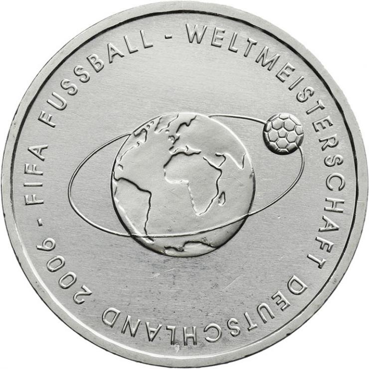 Deutschland 10 Euro 2004 Fußball-WM (Weltkugel) stg 