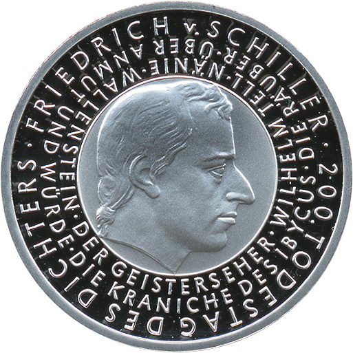 Deutschland 10 Euro 2005 Friedrich v. Schiller PP 