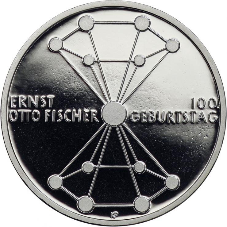 Deutschland 20 Euro 2018 100. Geburtstag Ernst Otto Fischer PP 