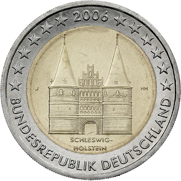 Deutschland 2 Euro 2006 Schleswig-Holstein (Holstentor) 