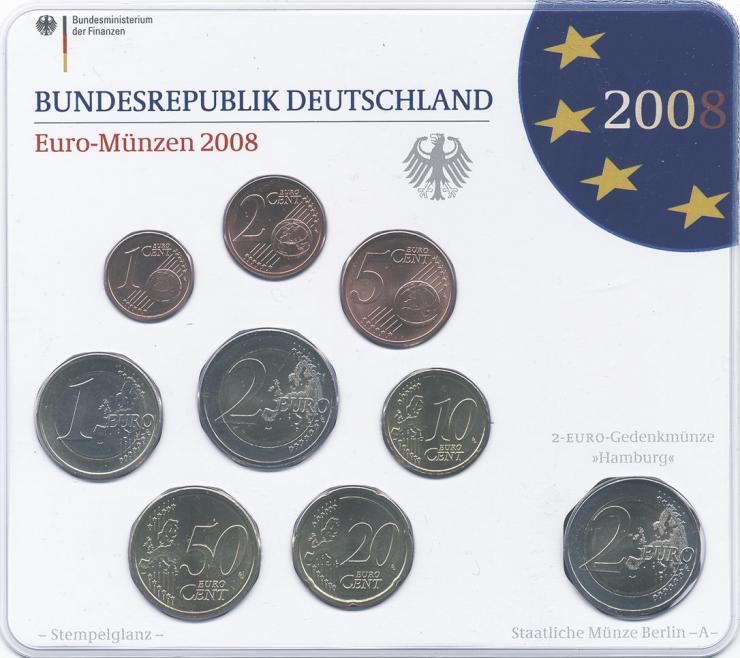 Deutschland Euro-KMS 2008 stg 