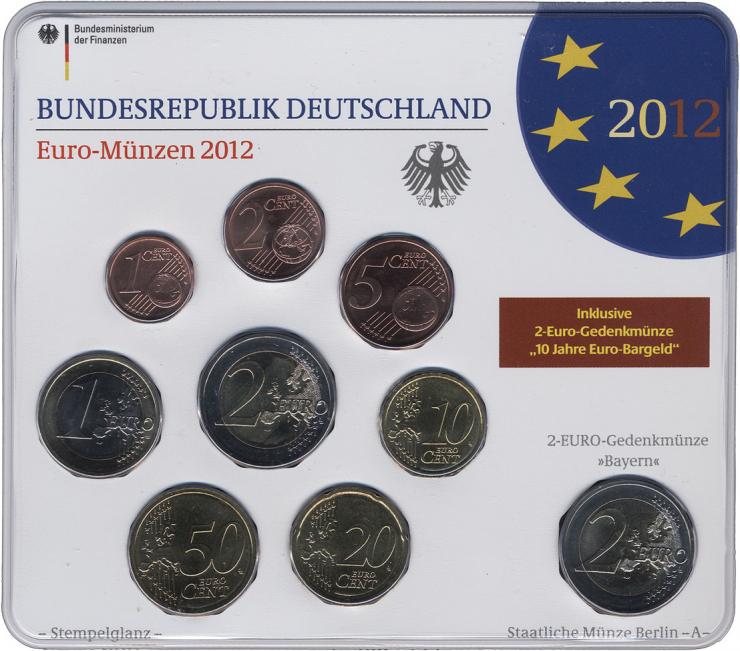 Deutschland Euro-KMS 2012 stg 