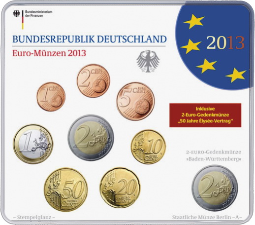 Deutschland Euro-KMS 2013 stg 