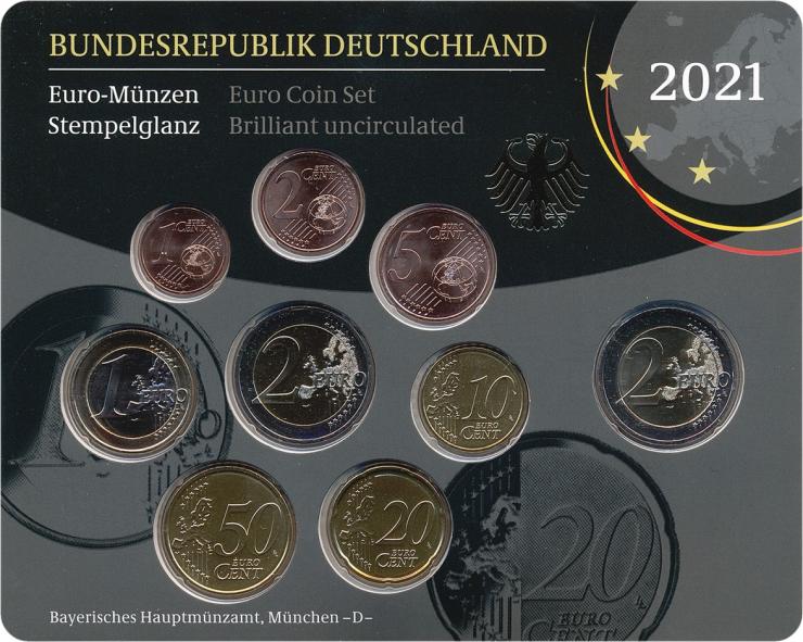 Deutschland Euro-KMS 2021 stg 