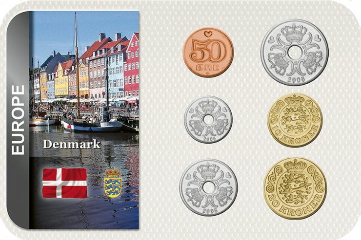 Kursmünzensatz Dänemark / Coin Set Denmark 