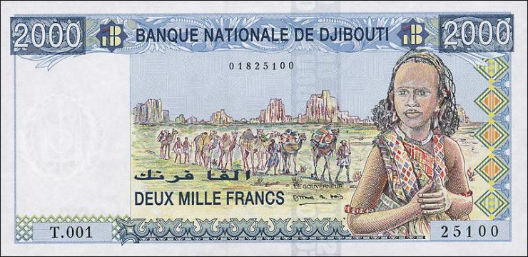 Djibouti P.40 2000 Francs (1997) (1) 