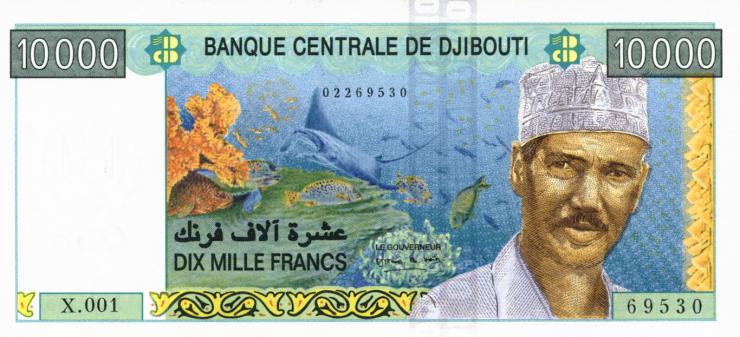 Djibouti P.45a 10000 Francs (2005) (1) 