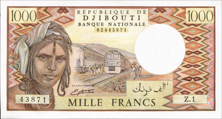 Djibouti P.37b 1000 Francs (1988) (1) 