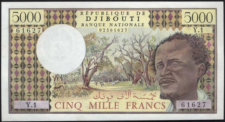 Djibouti P.38a 5000 Francs (1979) (1) 