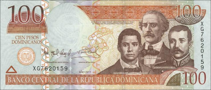 Dom. Republik/Dominican Republic P.184b Pesos Dom. 2011 