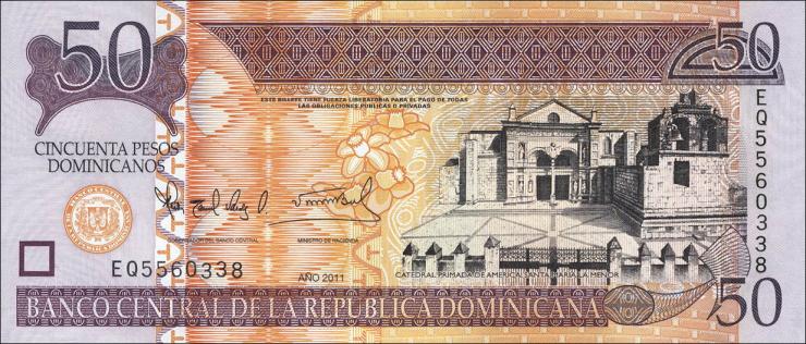 Dom. Republik/Dominican Republic P.183a 50 Pesos Dom. 2011 