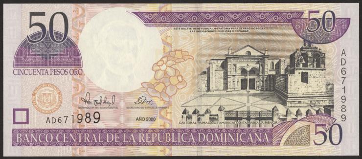 Dom. Republik/Dominican Republic P.161 50 Pesos Oro 2000 (1) 