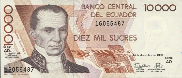 Ecuador P.127e 10000 Sucres 1998 (1) 