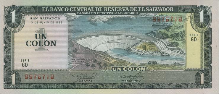 El Salvador P.133A 1 Colon 1982 (1) 