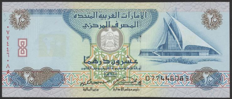 VAE / United Arab Emirates P.21b 20 Dirhams 2000 (1) 